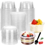 Ysglory 50 Pack 12 Oz Plastic Dessert Cups Clear Acai Bowls With Lids Disposable New. Price: $29.75.