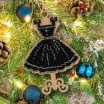 Diy Embroidery Kit On Wood Christmas Dress Beadwork Beaded Craft Set New. Price: $20.80.