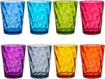 Acrylic Optix Plastic Reusable Drinking Glasses (set 14-OUNCE, Jewel Tone New. Price: $28.58.
