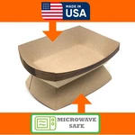 Mr Miracle Kraft Paper Food Tray. 1/4 - Pound Size. Disposable, Recyclable And New. Price: $19.98.