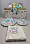Lot Vtg Bunny Hallmark Crayola Paper Plates Napkins Stickers Gift Bag Easter New. Price: $20.00.
