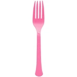 Amscan Boxed, Heavy Weight Plastic Forks, 50CT Ct. - Bright Pink New. Price: $16.98.