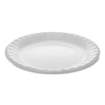 Pactiv Laminated Foam Dinnerware, Plate, 8.88" Diameter, White, 500/CARTON New. Price: $69.10.