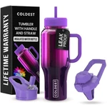 Coldest Tumbler With Handle Straw - 100% Spill Proof (... New. Price: $82.20.