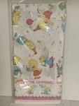 Simpsons Birthday Tablecloth Party Tablecover Vintage 1990 Plastic 54 X 96 New. Price: $19.95.