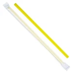 Karat 9'' Giant Straws (8MM) Paper Wrapped - 2,500 Ct, C9075 (yellow) New. Price: $36.75.