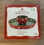 Members Mark Festive Ceramic Chip & Dip Bowl (1PC) New. Price: $23.99.