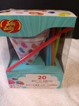 New Jelly Belly Disposable Snow Cone Cups And Straws Set Of 20 Multicolored. Price: $14.99.