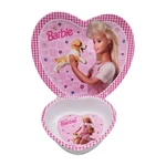 Barbie & Puppy Plate Bowl Melamine Kids Dinnerware Vintage Zak 1990 90S Used. Price: $25.00.