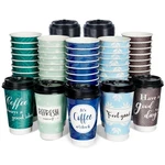 Disposable Coffee Cups With Lids 16 Oz, 50 Pack Double-walled Fun Designs, In... New. Price: $33.19.