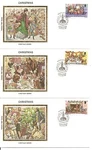 Guernsey Sc # 250-254 Christmas 1982 Fdc. Covers Set. Colorano Silk Cachet.. Price: $6.00.