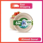 Biocean 6 Inch Compostable Plates 100 Pack Heavy Duty Paper Plate, New. Price: $21.03.