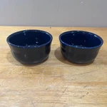 Fiesta Cobalt Blue Chili Soup Gusto Bowls Set Of 2 Ceramic Vtg Mcm Art Deco 5" Used. Price: $32.99.