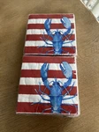 Paper Napkins 2-40 Count 3 Ply American Flag July 4TH Lobster New. Price: $22.99.