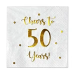 Cheers To Years Cocktail Napkins Happy 50TH Birthday Decorations For Men... New. Price: $19.69.