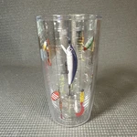 Fishing Lures Made Usa Double Walled Insulated Tervis Tumbler 16OZ Used. Price: $10.00.