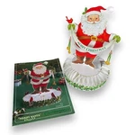 Vntg Hallmark Die Cut Christmas Centerpiece Santa Clause Merry 1980S Used. Price: $16.00.