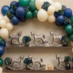 6 Pack Baby Shower Wooden Vintage Rocking Horse Table Decoration For Blue Green New. Price: $57.95.