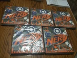 5 Packs Of Nerf Birthday Party Napkins With 16 Ct. Per 2 Ply 80 Total New. Price: $17.00.