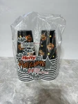 Vintage Hefty Halloween Pumpkin Cups 24 Made Usa 90'S Party New. Price: $10.50.
