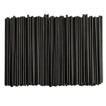 Comfy Package 500 7.75"HIGH Black Straws, Disposable Count, New. Price: $17.39.