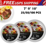 Disposable White Plastic Plates 7"9"10"PARTY Dinner Light Weight Bpa-free New. Price: $16.19.