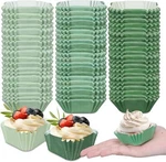 Whaline 450PCS Gradient Green Mini Square Cupcake Liners Sage New. Price: $17.15.