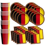 Germany Flag Birthday Party Supplies Set Plates Napkins Cups For 16 New. Price: $27.18.