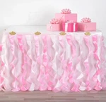 Amscan Disney Princess Party Fabric Tableskirt - 72" X 60" Pink 1 Pc New. Price: $18.99.