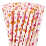 Whaline 200PCS Fall Paper Straws Pink Orange 7.8 X 0.2 Inch, New. Price: $23.58.