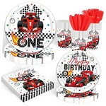 120 Pcs Race Car 1ST Birthday Plates And Napkins Fast One Decorations New. Price: $30.56.