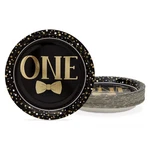 Paper Plates - Party Little Man Bow Tie Design For Vibrant Panda Birt... New. Price: $11.47.