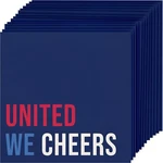 United We Cheers Blue July 4TH Usa Patriotic Theme Party Paper Beverage Napkins New. Price: $9.99.