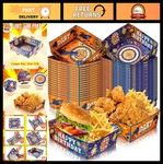 36 Pack Large Paper Food Trays - Blue & Orange Dart Battle Party Supplies, Snack New. Price: $37.99.