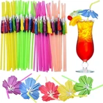 50PCS Straws, Long Cocktail Drink Fancy Flower Bar For New. Price: $11.75.