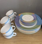 Mary Kay Inspirational Dish Set - Cups And Plates, Multicolor, Amazing Condition Used. Price: $35.00.