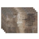 Emvency Farmhouse Placemats Set Of 4, 12X18 Inch Abstract Brown New. Price: $17.99.