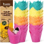 Katbite Tulip Cupcake Liners 200PCS Muffin Baking Cups Wrappers New. Price: $23.99.