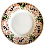 Victorian Decorative Plate; 1900S Antique English Cottage Dinnerware By Maddock Used. Price: $10.00.