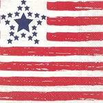 Ideal Home Range Cocktail 3-PLY Paper Napkins, Distressed Flag, 20-COUNT New. Price: $7.88.