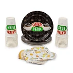 Friends Central Perk 60-PIECE Party Tableware Set Cups, Plates, Napkins New. Price: $29.99.
