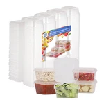 Rikicaca 3 Oz Small Plastic Containers With Lids (100PACK), Disposable Condim... New. Price: $25.31.