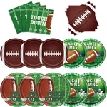 Sjjpdyy Football Party Supplies Plates And Napkins Tableware Set The... New. Price: $17.65.