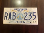 Mississippi Guitar Creative Culture License Plate 2014 Rankin County Used. Price: $5.95.
