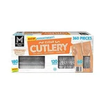 Member's Mark Clear Cutlery Combo Pack, Forks, Knives, Spoons (360 Ct.) New. Price: $26.55.