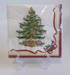 Spode Ribbons Holly Christmas Tree 40 Count 3-PLY Paper Lunch Napkins New. Price: $12.99.