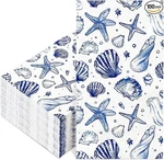 Fysuimu 100PCS Ocean Guest Napkins Blue Seashell 7.8 X 4.3 Inch, New. Price: $25.18.