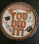Free 50 Orange Congrats Congratulations Graduation Desert Plates 2024 Us New. Price: $19.95.