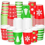 60 Sets Christmas Disposable Coffee With Lids 12 Oz Snowflake Paper Cups... New. Price: $43.03.