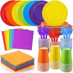 Inbagi 420 Pcs Rainbow Party Supplies Red, Orange, Green, Blue, Purple New. Price: $59.65.